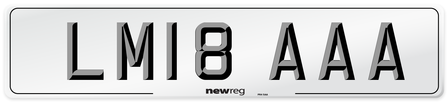 LM18 AAA Number Plate from New Reg